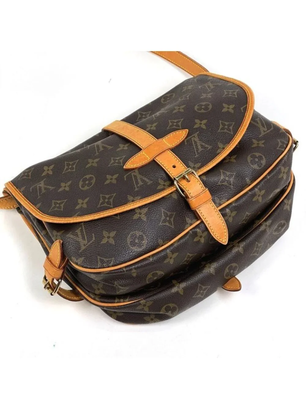 Louis Vuitton Saumur 30 Crossbody Shoulder Bag Monogram Brown - Picture 2 of 9